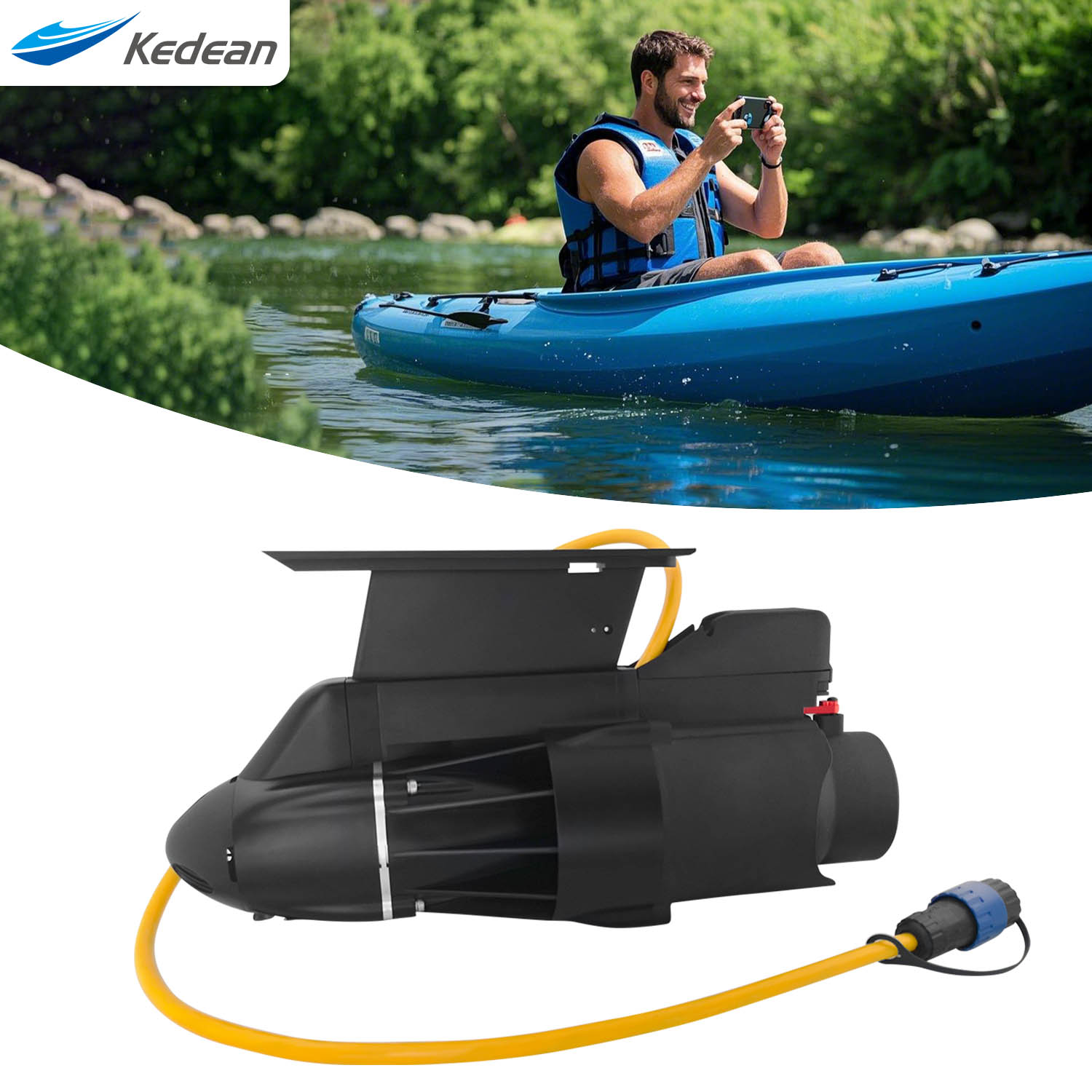 Fishing Boat Trolling Motor - 釣り船用の方向性電気トローリングモーター、パドルボードやカヤック用の水中スラスタ、360Wモーター、9KM/H