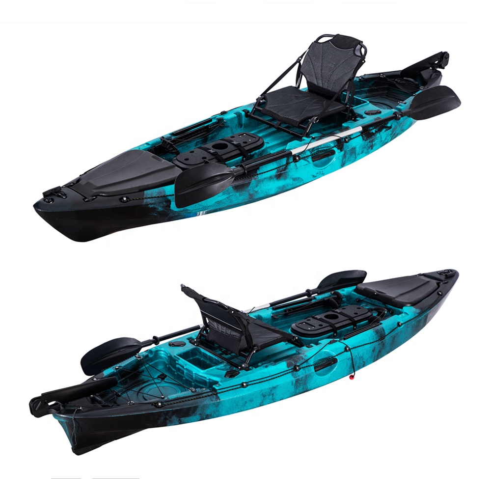 Fishing Boat Seat - LSFファーストクラスシングルフィッシングカヤックプラスチックボート釣り用1人乗りカヌーカヤック釣り竿ホルダー付き大型収納ハッチ（釣り人向け）