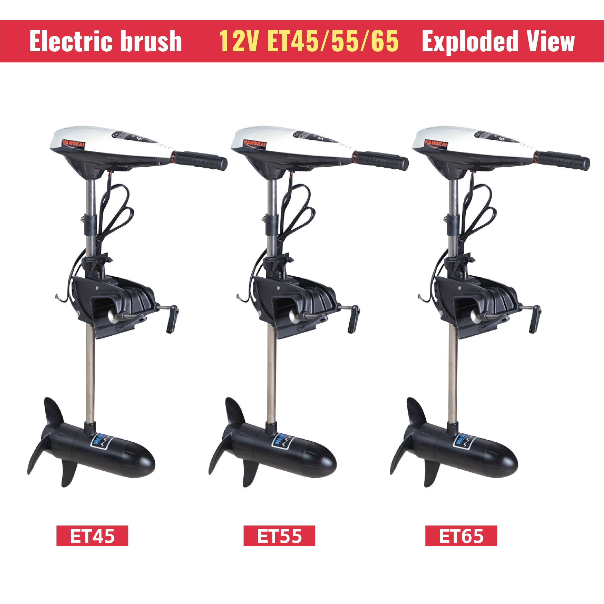 高出力12V 65LB推力電動トローリングモーター（カヤック - Fishing Boat Trolling Motor のレビューと価格