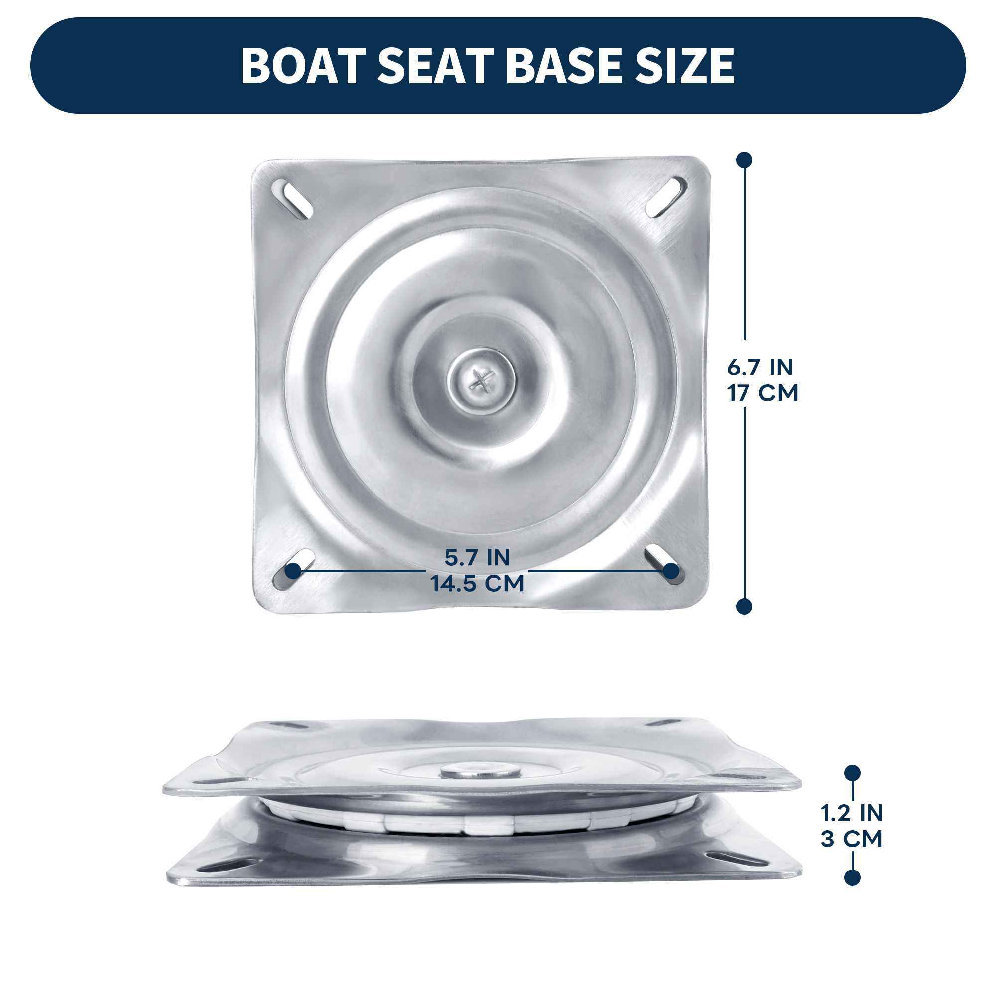 ボートシートスイベル、316ステンレス鋼シートスイベルプレー - Fishing Boat Seat のレビューと価格