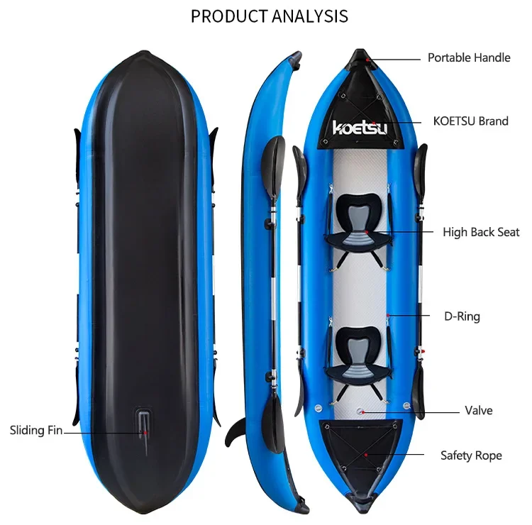KoMarxiPVCインフレータブルカヤック、フィッシングカ - Fishing Boat Oar のレビューと価格